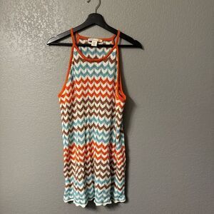 C&C California Chevron Knit Dress/Swim Coverup Women's Size  L